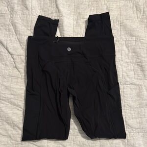 Lululemon Athletica Black Leggings with Moisture-Wicking Fabric